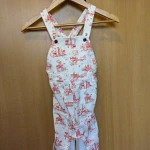 Petit Bateau White Printed Cotton Jumpsuit Size 18-24M / 2T New Without Tags